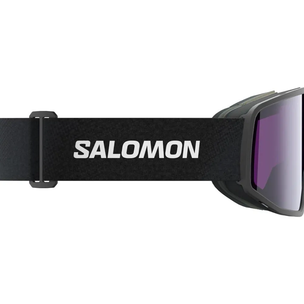 Masques Femme|Masques Homme<Salomon Masque de Ski Sentry Pro S Black Sigma Sky Blue + Sigma Light Blue
