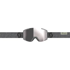 Masque de Ski Shield Recycled Raw Grey Enhancer Silver Chrome Femme Masques Femme|Masques Homme