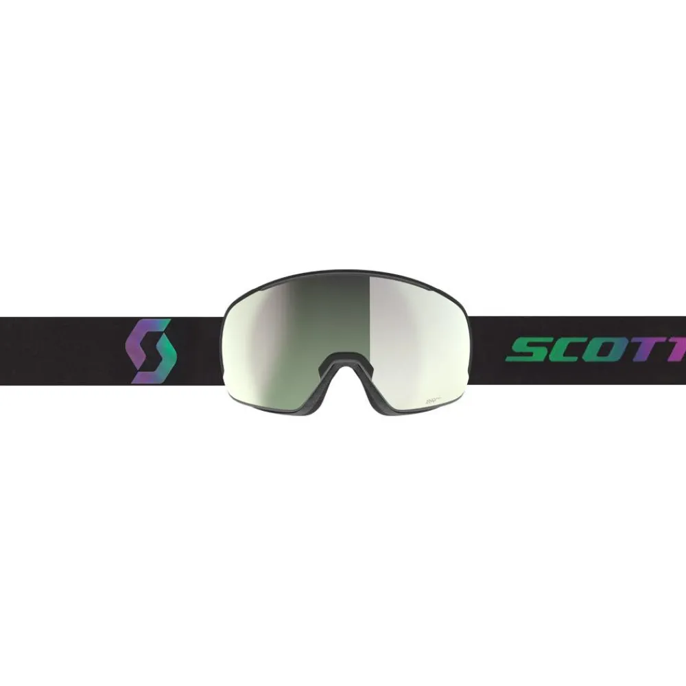 New Masque de Ski Sphere Otg Black Aurora Green Amp Pro White Chrome Femme Masques Porteur De Lunettes|Masques Femme