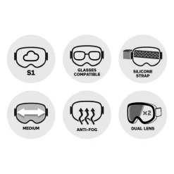Masques Porteur De Lunettes|Masques Femme<Scott Masque de Ski Unlimited II Otg Mineral White Illuminator Blue Chrome