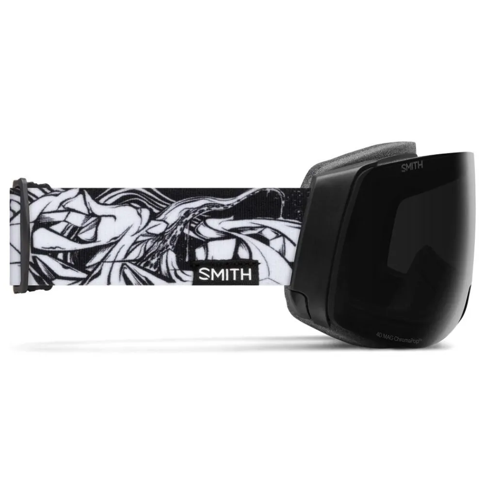 Clearance Masque de Ski 4D Mag Ac Markus Eder Chromapop Sun Black + Chromapop Storm Blue Sensor Mirror Femme Masques Femme|Masques Homme