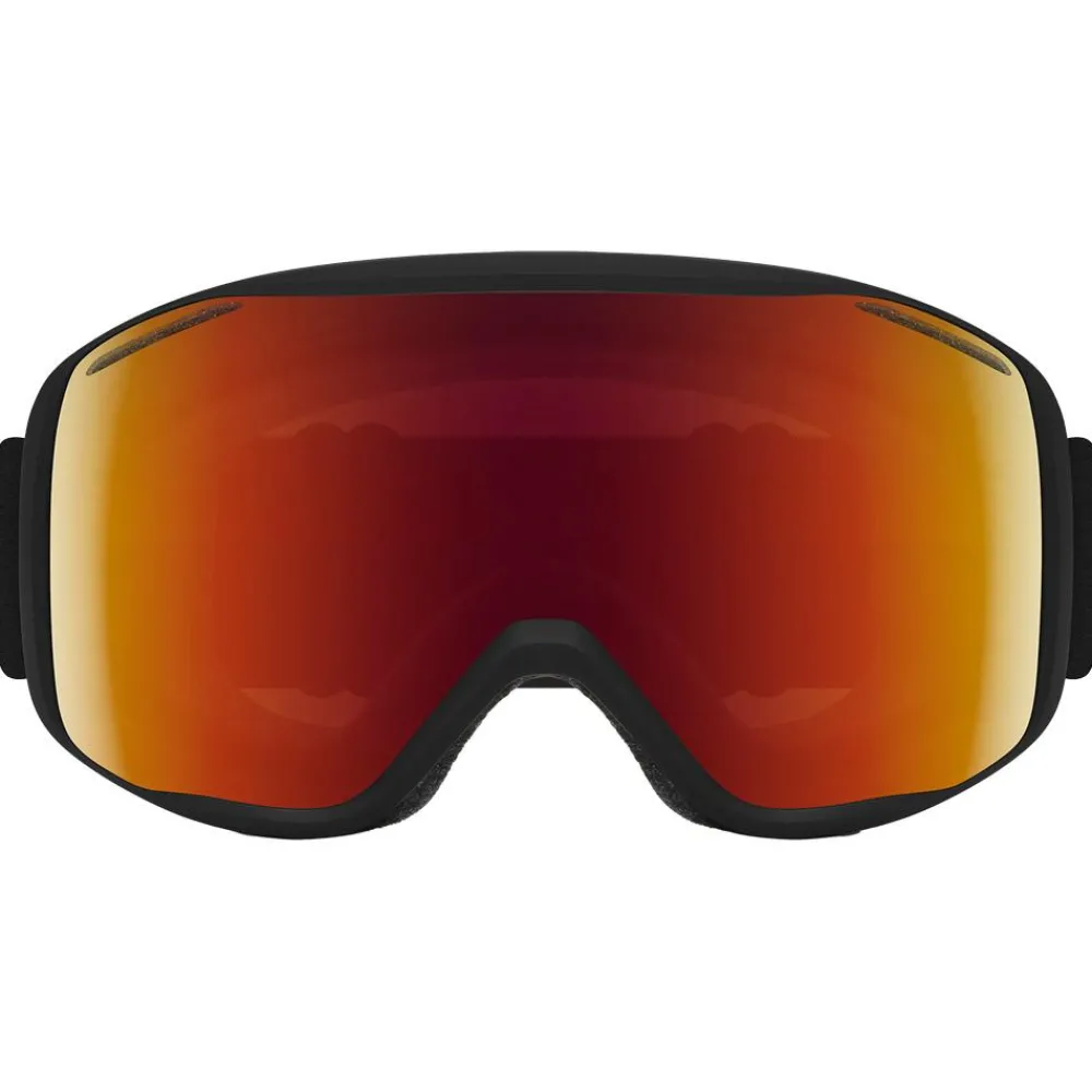 Clearance Masque de Ski Rally Black Red Sol-x Mirror Femme Masques Femme|Masques Porteur De Lunettes