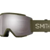 Masques Homme<Smith Masque de Ski Squad XL Forest Chromapop Sun Platinum + Chromapop Storm Yellow Flash