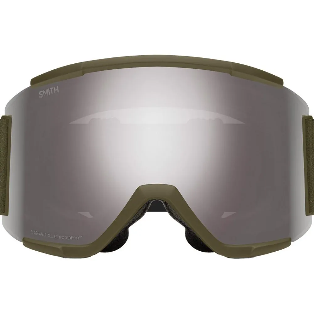 Masques Homme<Smith Masque de Ski Squad XL Forest Chromapop Sun Platinum + Chromapop Storm Yellow Flash