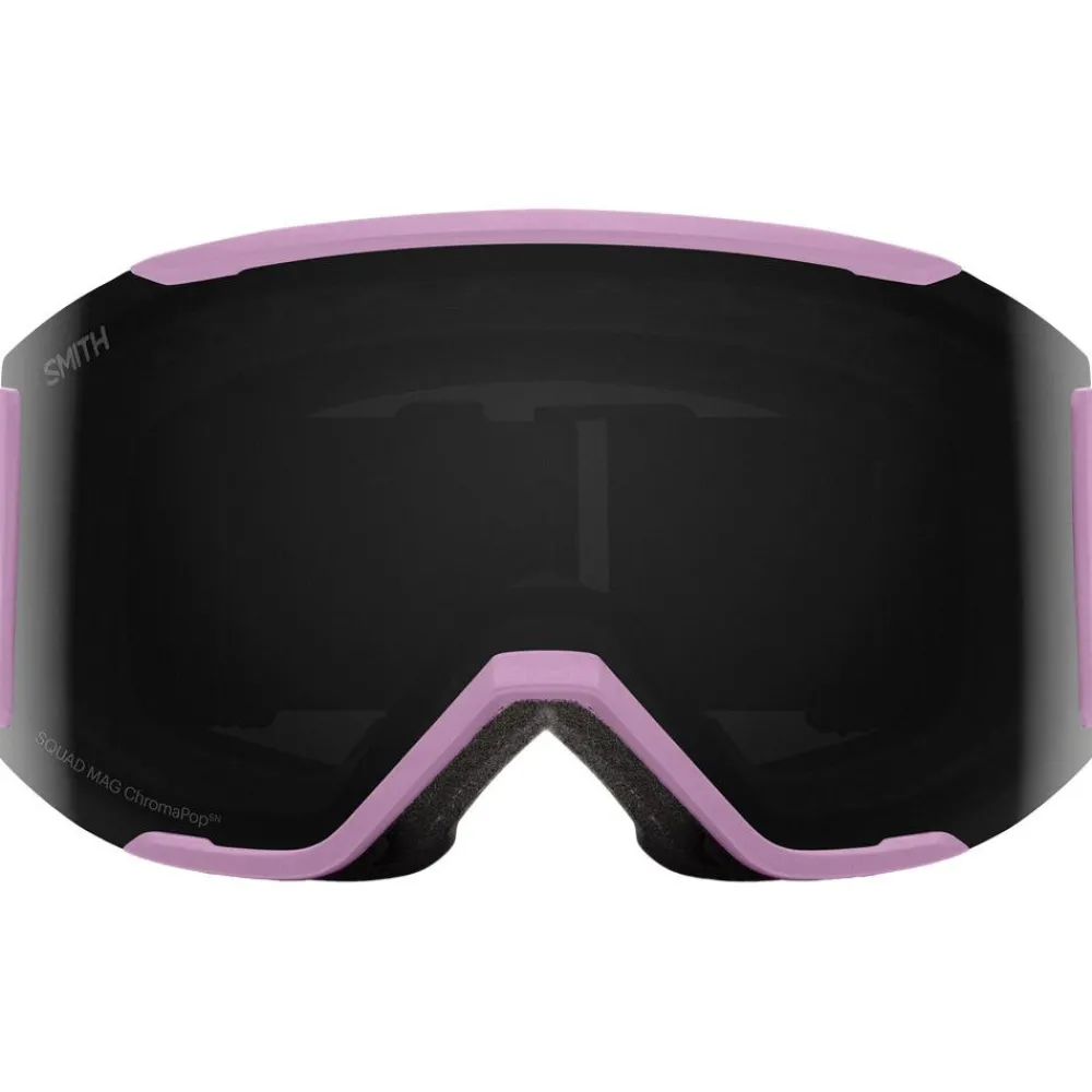 Masques Homme|Masques Femme<Smith Masque de Ski Squad Mag Proper Pink Chromapop Sun Black + Chromapop Storm Blue Sensor Mirror