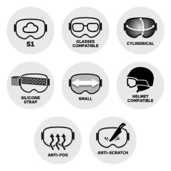 Masques Porteur De Lunettes|Masques Enfant<Spy Masque de Ski Crusher Elite Jr Gloss Orange