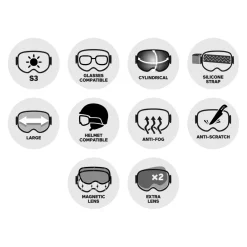 Masques Porteur De Lunettes|Masques Homme<Spy Masque de Ski Marauder + Chris Rasman Happy Boost Bronze Black Spectra + Happy Boost Low Light Red Coral