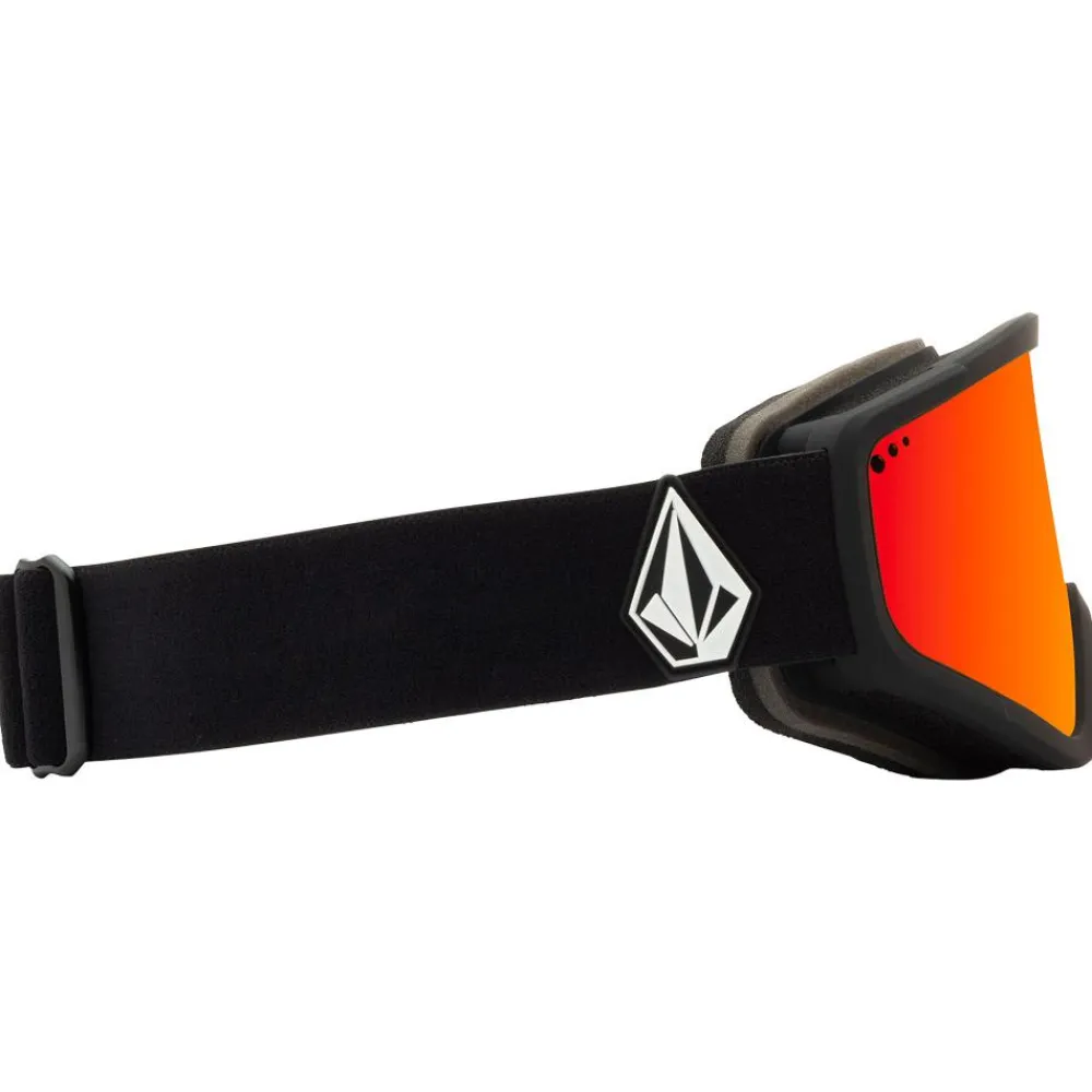 Masques Femme|Masques Homme<Volcom Masque de Ski Attunga Matte Black Red Chrome