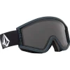 Masques Homme|Masques Porteur De Lunettes<Volcom Masque de Ski Hijinx Matte Black Smoke