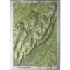Carte 3D<Deniveles Massif De La Chartreuse + Cadre