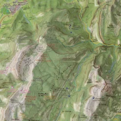 Carte 3D<Deniveles Massif De La Chartreuse + Cadre