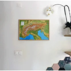 Carte 3D<3DMAP Massif De L'arc Alpin + Cadre