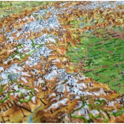 Carte 3D<3DMAP Massif De L'arc Alpin + Cadre