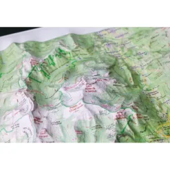 Carte 3D<Deniveles Massif Des Bauges + Cadre
