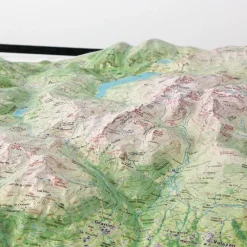 Carte 3D<Deniveles Massif Du Beaufortain + Cadre