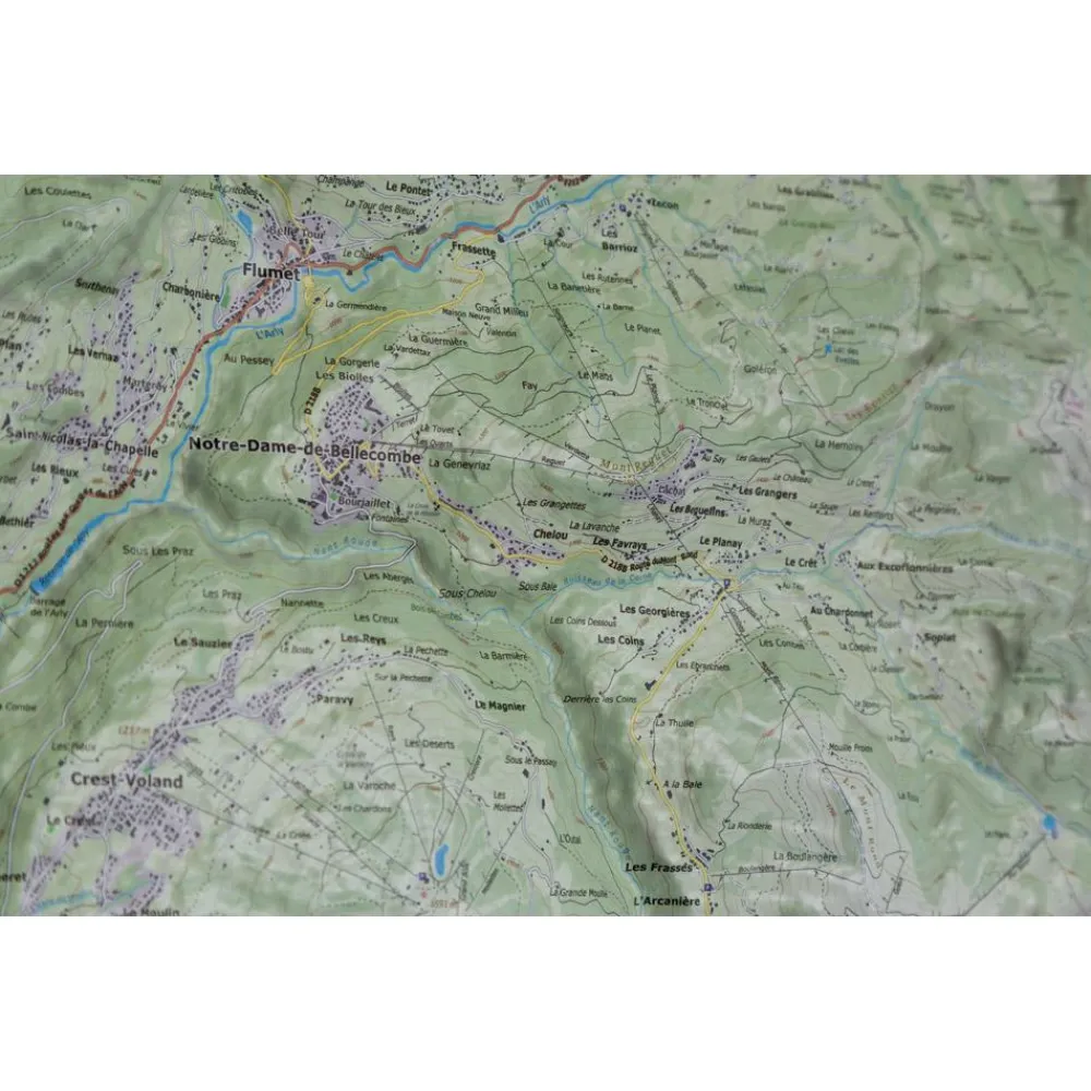 New Mont Bisanne & Mont De Vores (Summer) + Cadre Carte 3D