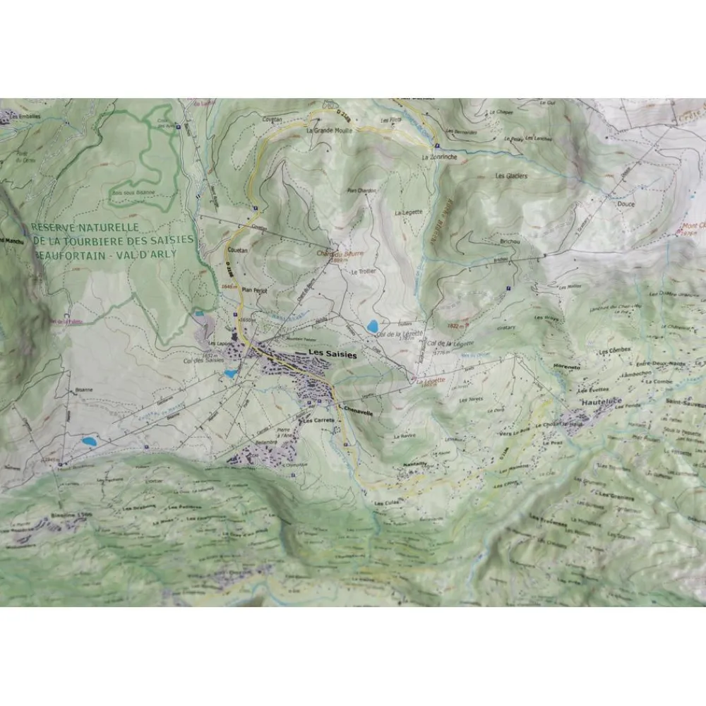 New Mont Bisanne & Mont De Vores (Summer) + Cadre Carte 3D