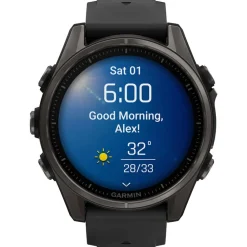Discount Montres GPS Fenix 8 Amoled Sapphire Titane Carbon Gray DLC Noir Gris Galet Montres Gps|Montre Connectée