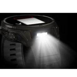 Montres Gps|Montre Connectée<Garmin Montres GPS Fenix 8 Solar Sapphire Titane Carbon Gray DLC Bracelet Silicone Noir Gris Galet