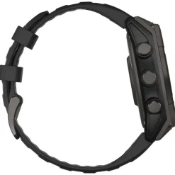 Montres Gps|Montre Connectée<Garmin Montres GPS Fenix 8 Solar Sapphire Titane Carbon Gray DLC Bracelet Silicone Noir Gris Galet