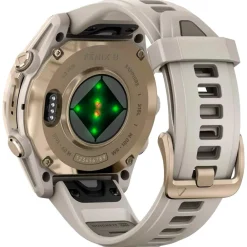 Montres Gps|Montre Connectée<Garmin Montres GPS Fenix 8 Amoled Sapphire Soft Gold Gris Cendré Grès Foncé