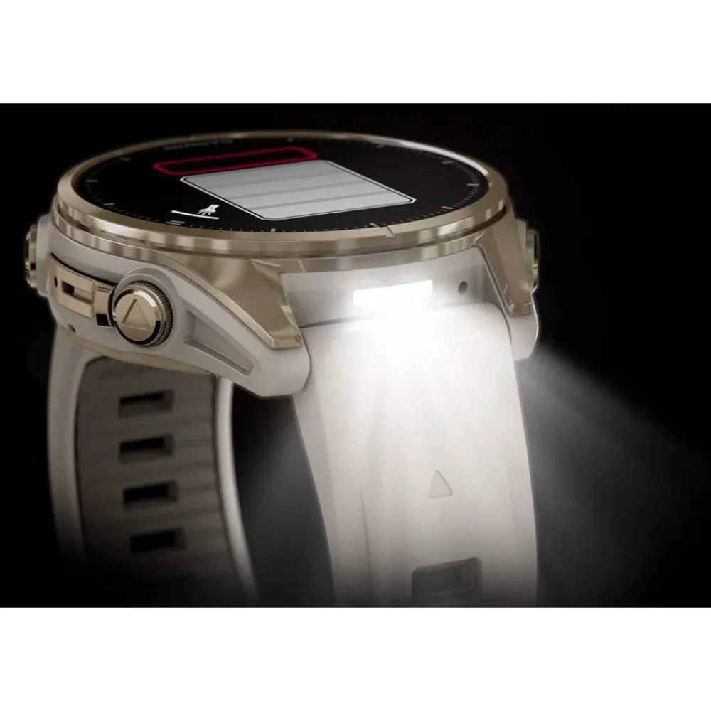 Montres Gps|Montre Connectée<Garmin Montres GPS Fenix 8 Amoled Sapphire Soft Gold Gris Cendré Grès Foncé