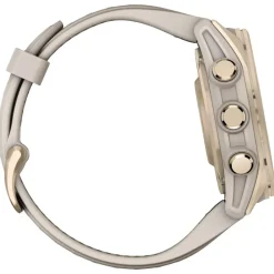 Montres Gps|Montre Connectée<Garmin Montres GPS Fenix 8 Amoled Sapphire Soft Gold Gris Cendré Grès Foncé