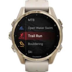 Montres Gps|Montre Connectée<Garmin Montres GPS Fenix 8 Amoled Sapphire Soft Gold Gris Cendré Grès Foncé