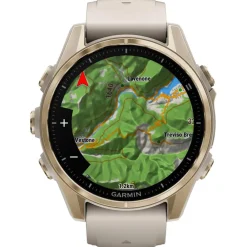 Montres Gps|Montre Connectée<Garmin Montres GPS Fenix 8 Amoled Sapphire Soft Gold Gris Cendré Grès Foncé