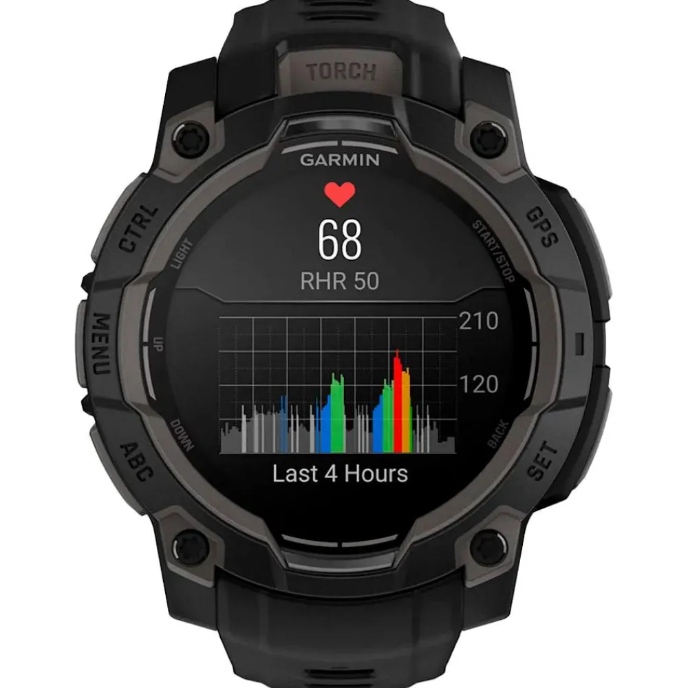 Montres Gps|Montre Connectée<Garmin Montres GPS Instinct 3 Amoled Noir Avec Bracelet Noir