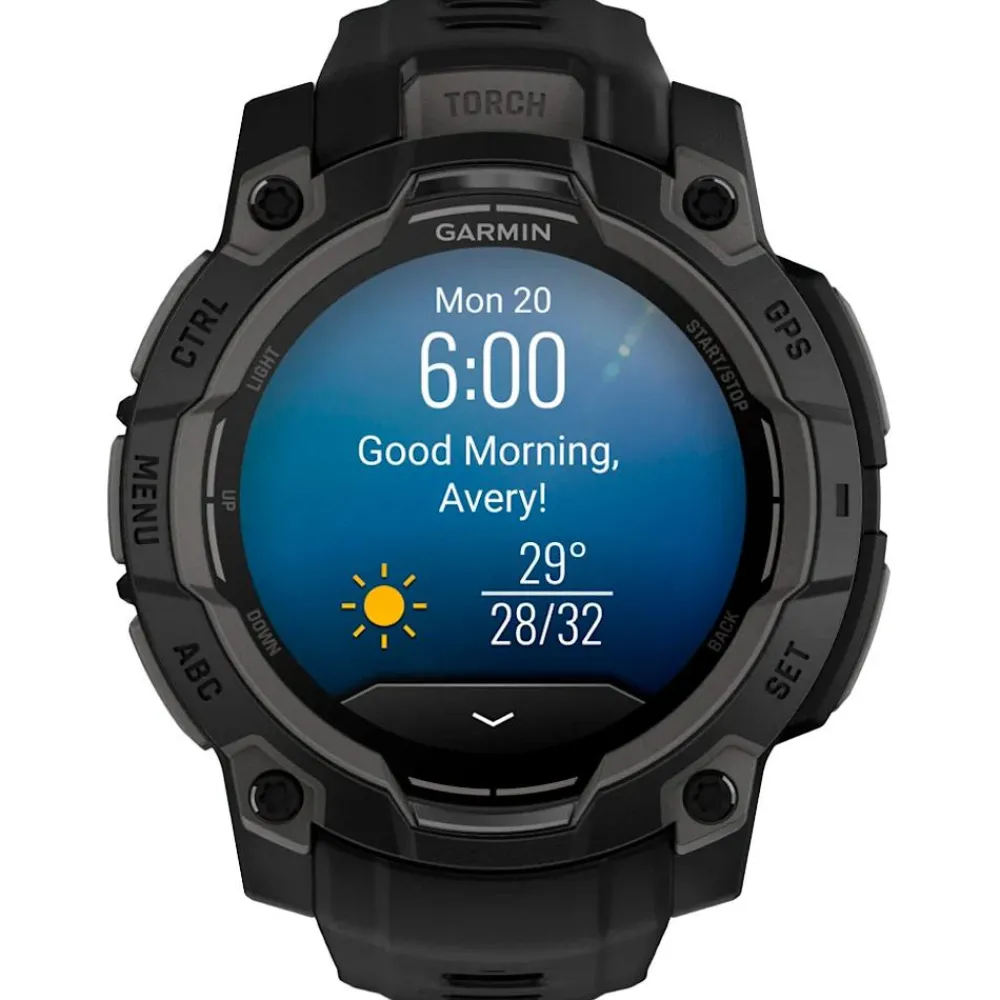 Montres Gps|Montre Connectée<Garmin Montres GPS Instinct 3 Amoled Noir Avec Bracelet Noir