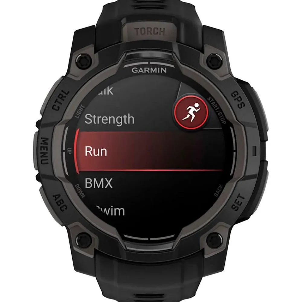 Montres Gps|Montre Connectée<Garmin Montres GPS Instinct 3 Amoled Noir Avec Bracelet Noir