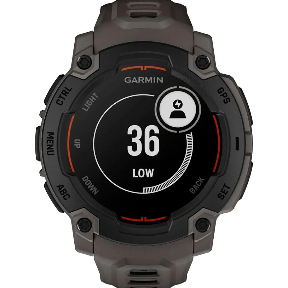 Montres Gps|Montre Connectée<Garmin Montres GPS Instinct E Noire Avec Bracelet Gris Charbon