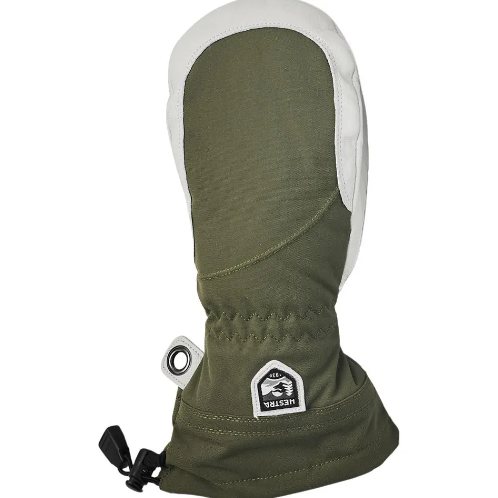 Moufles|Gants De Ski Femme<Hestra Moufles Army Leather Heli Ski Female Mitt Olive Offwhite