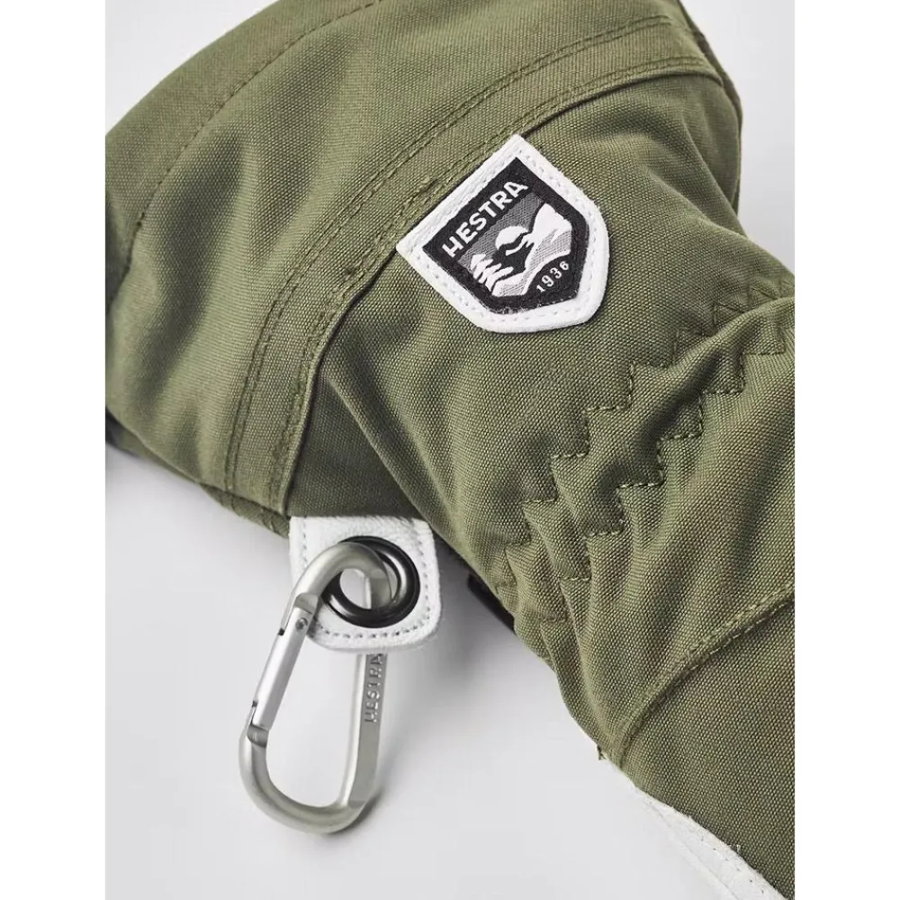 Moufles|Gants De Ski Femme<Hestra Moufles Army Leather Heli Ski Female Mitt Olive Offwhite