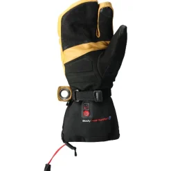 Gants Chauffants|Gants De Ski Homme<Lenz Moufles Heat Glove 8.0 Finger Cap Lobster Black Yellow