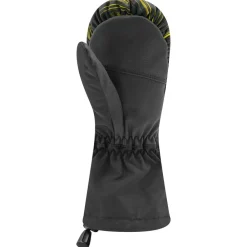 Clearance Moufles Waka 4 Black Yellow Enfant Moufles|Gants De Ski Enfant