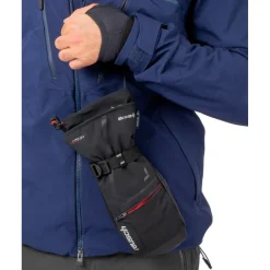 Discount Moufles Down Spirit Gore-Tex Mitten Black Silver Femme Gants De Ski Homme|Moufles