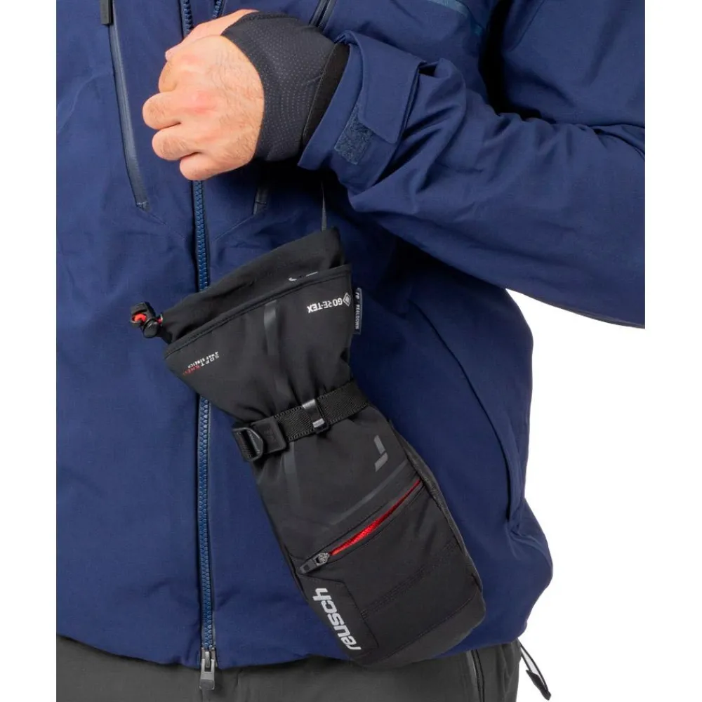 Discount Moufles Down Spirit Gore-Tex Mitten Black Silver Femme Gants De Ski Homme|Moufles