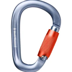 New Mousqueton Pearlock Twistlock Carabiner Gray Gray Mousqueton