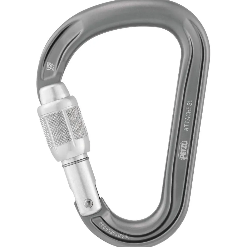 Mousqueton<Petzl Mousqueton Attache Screw Lock Gris