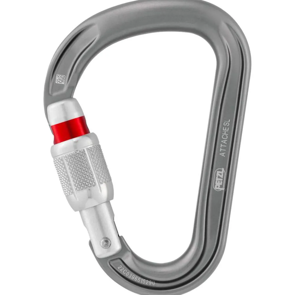 Mousqueton<Petzl Mousqueton Attache Screw Lock Gris