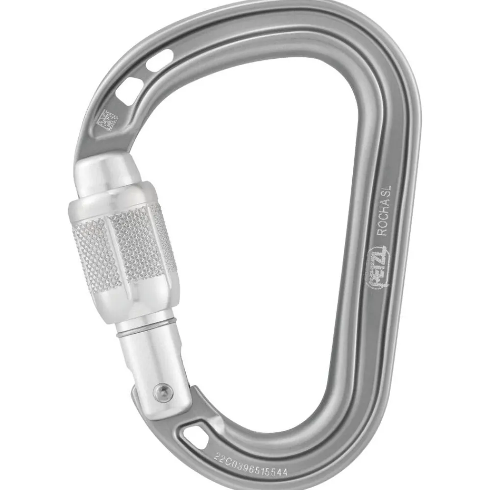 Mousqueton<Petzl Mousqueton Rocha Screw Lock Gris