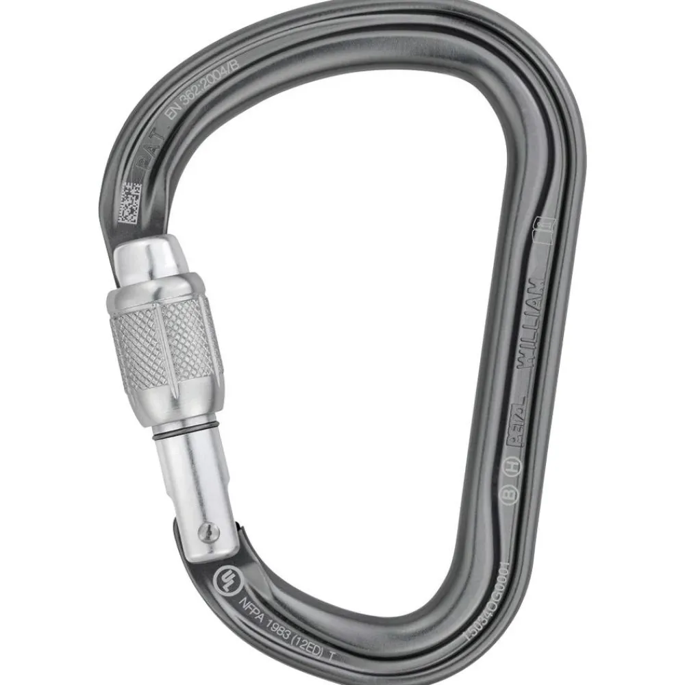 Mousqueton<Petzl Mousqueton William Screw Lock
