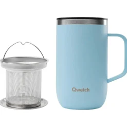 Vaisselle Camping<Qwetch Mug Mug Tisanière 470 ml Pastel Bleu