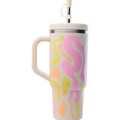 Hot Mug Travel Cup 900 ml Waves Sable Vaisselle Camping