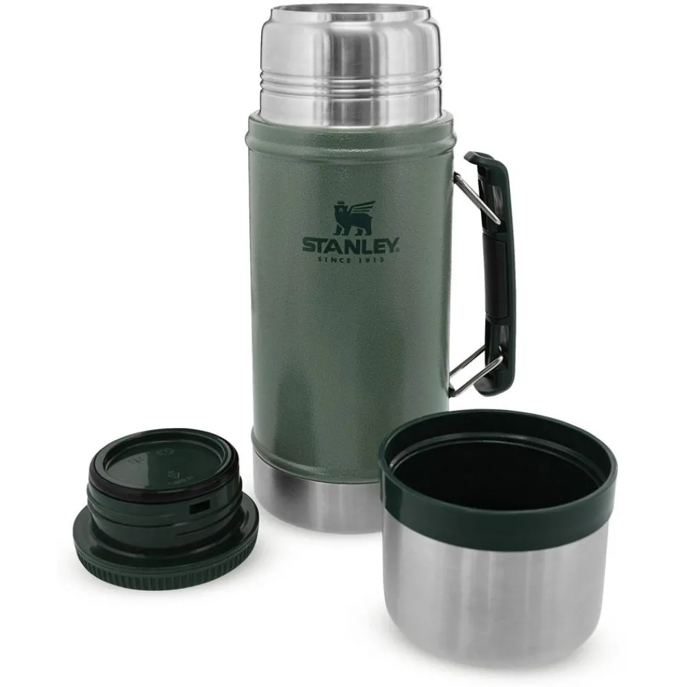 Hot Mug The Legendary Food Jar 0.94L Hammertone Green Vaisselle Camping