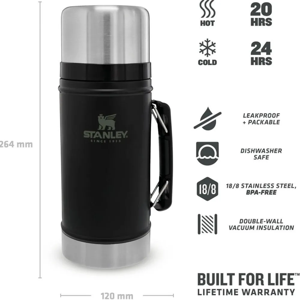 Vaisselle Camping<Stanley Mug The Legendary Food Jar 0.94L Matte Black Pebble