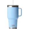 Vaisselle Camping<Yeti Mug Rambler 35 Oz (994 ml) Straw Mug Big Sky Blue