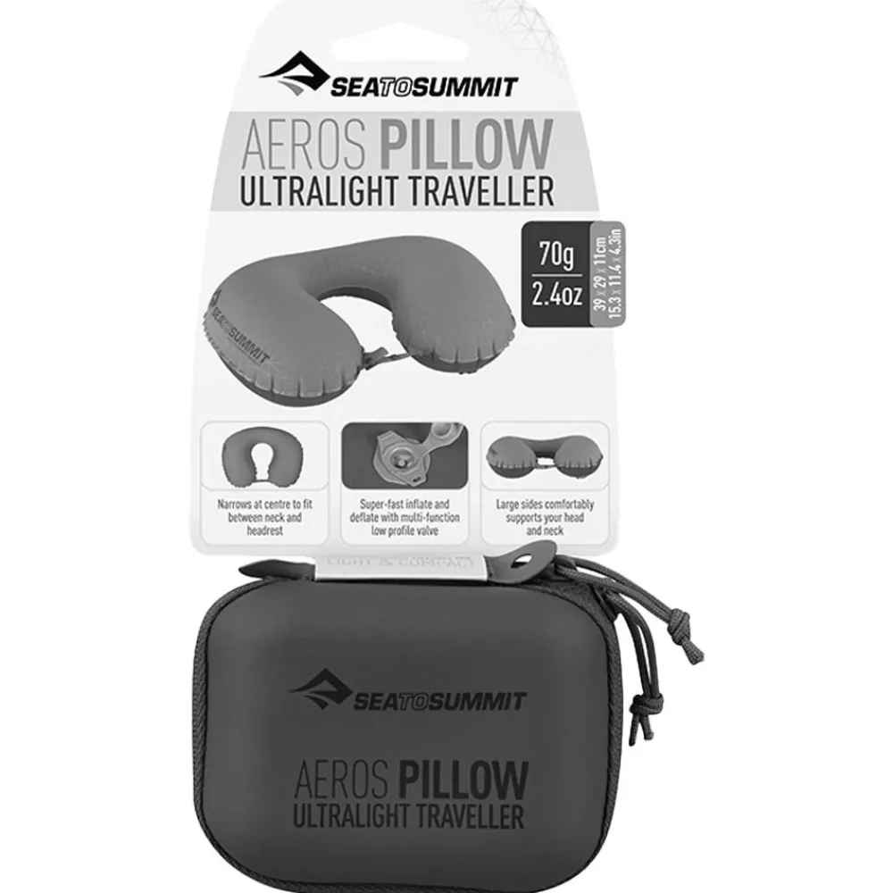 New Oreiller Aero Ultralight Traveller Grey Oreiller Camping